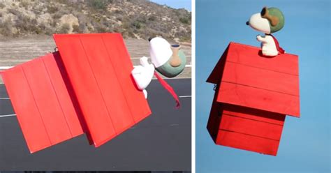 guys built  drone    snoopy flying    doghouse   love