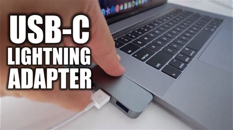 connect usb   lightning cable  macbook proair youtube