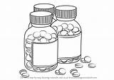 Medicine Draw Bottles Drawing Bottle Step Everyday Objects Pill Drawings Tutorials Drawingtutorials101 Getdrawings Choose Board sketch template