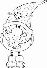 Gnome Gnom Ausmalen Malvorlagen Wichtel Gnomes Navidad Colouring Gnomi Kolorowanki Noël Ausmalbild Dzieci Tegninger Jule Natalizi Coloriages Coloringhome Fensterbilder Neige sketch template