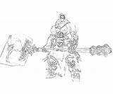 Death Darksiders Weapon Ii Pages Coloring sketch template