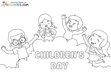 childrens day coloring pages