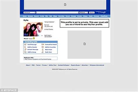 kim kardashian s myspace page from 2006 amusingly revisited daily mail online
