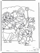 Sint Pieten Nikolaus Sankt Kleurplaten Annonse Anzeige Advertentie sketch template