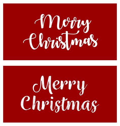 christmas printable signs