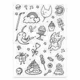 Stickers Colouring Color Activity Monsters Insects X132 Pattern sketch template
