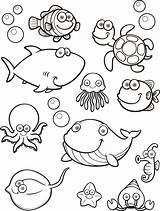 Freekidscrafts Fun Underwater sketch template