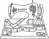 Sewing Machine Drawing Getdrawings sketch template