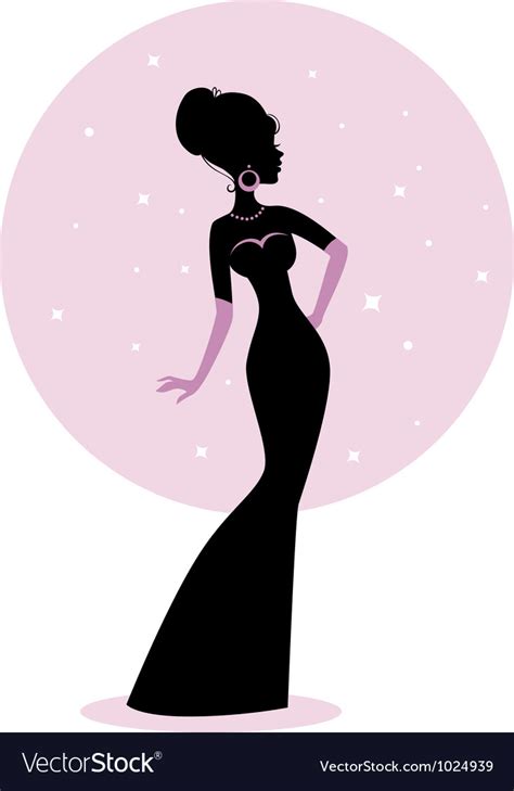 woman silhouette royalty free vector image vectorstock