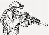 Drawing Army Soldier Military Draw Drawings Tactical Coloring Deviantart Special Forces Pages Sketch Character Guns Soldiers War Coloriage Gear Anime sketch template