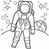 Astronaut Coloring Pages Kids Printable sketch template