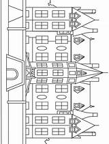Mansion Coloring Pages Houses Color Printable Mansions Buildings Car Kids Choose Board sketch template