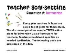 sample  tess goals  tess success  tess teacher education