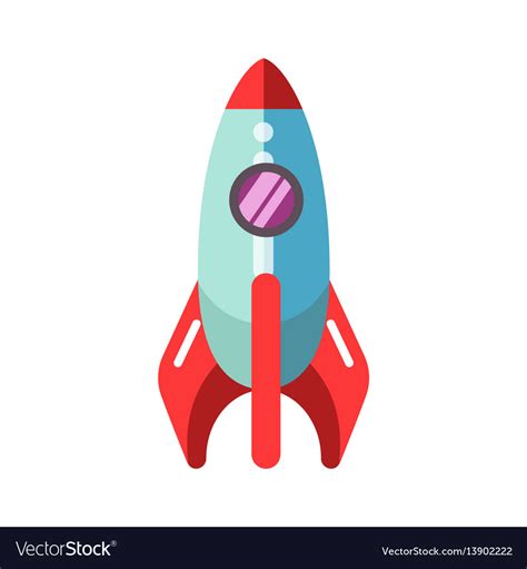 kid toy children plaything rocket spaceship vector image