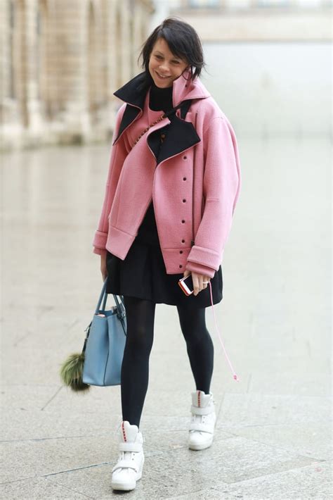 yes sneakers even work with tights cute sneaker outfit ideas