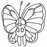 Pokemon Butterfree Coloring Pages Pokémon Drawings Morningkids sketch template