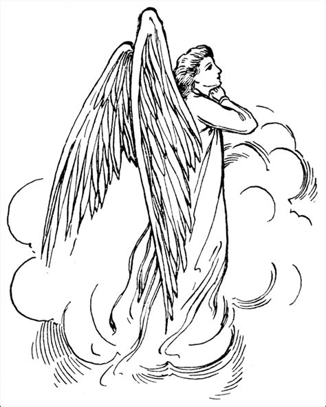 angel coloring pages  adults coloring home