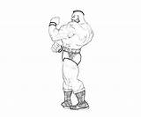 Zangief Fighter Street Punch Coloring Pages sketch template