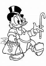 Scrooge Mcduck Coloring Pages Printable sketch template