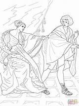 Joseph Coloring Wife Pages Potiphar Drawing Potiphars Reni Guido Dots Printable sketch template
