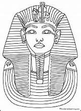 Coloring King Tut Egypt Pages Tutankhamun Color Enchantedlearning Egyptian Colouring Ancient Mask Kids Colour Printable Coloriage Egypte Outline Para Print sketch template