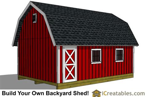 gambrel shed plans  barn shed plans