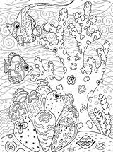 Fun Kids Coloring Coral sketch template