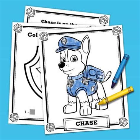 printable paw patrol coloring pages  activities