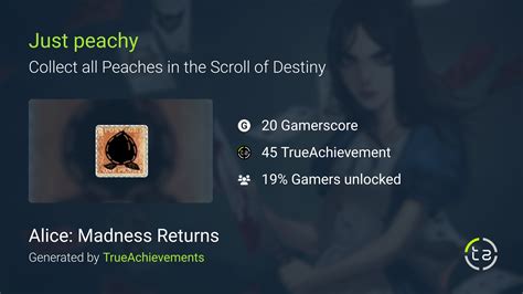 Just Peachy Achievement In Alice Madness Returns