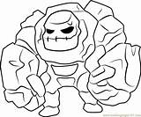 Golem Coloring Pages Strong Clash Printable Clans Kids Coloringpages101 Color Getdrawings Categories sketch template