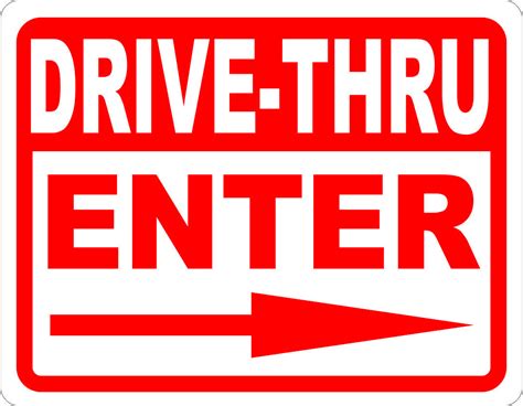 drive  enter  arrow sign signs  salagraphics