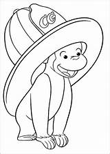 Coloring George Curious Halloween Pages Popular Printable sketch template