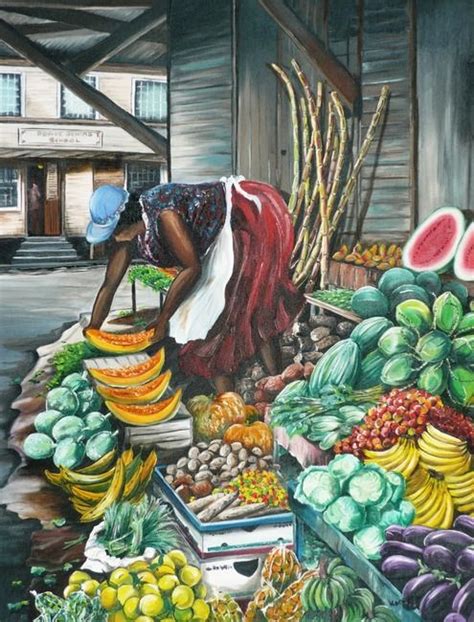 caribbean market vendor by karin dawn best in 2022 jamaican art