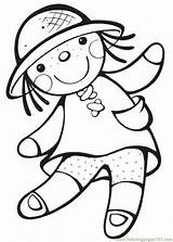 Doll Coloring Pages Print sketch template