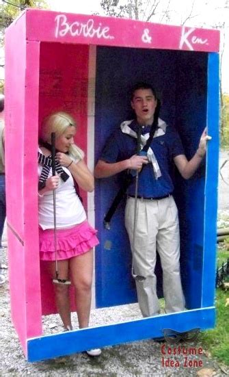 barbie and ken in the box costume for couples homemade halloween costume ideas pinterest