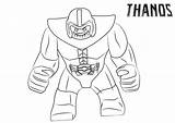 Thanos Coloring Pages Draw Printable Kids Lego Color Print sketch template