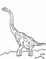 Coloring Pages Brachiosaurus Printable Dinosaur Choose Board sketch template