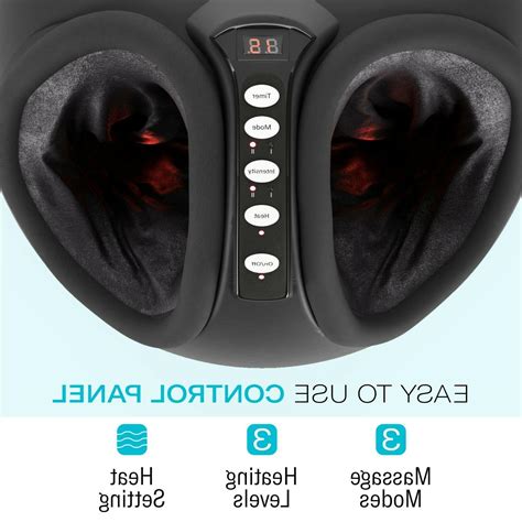 Shiatsu Foot Massager With Air Compression Customizable Sessions