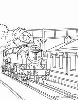 Train Coloring Steam Pages Station Drawing Locomotive Tunnel Old Outline Subway Color Getting Getcolorings Print Rail Getdrawings Drawings Template Paintingvalley sketch template