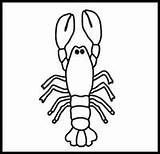 Draw Lobster Lobsters Realistic sketch template