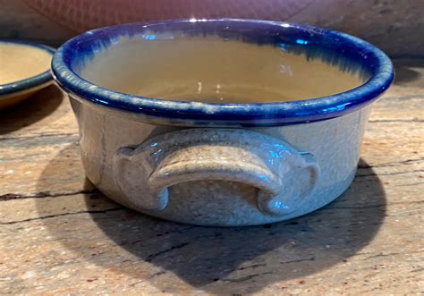 monroe salt works pottery bowl etsy