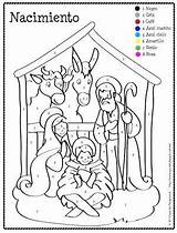 Spanish Coloring Christmas Pages Color Number Numbers Posadas Colors Las Printable Printables Sheets Nativity Christian Playground Spanishplayground Scene Teaching Vocabulary sketch template