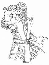 Mortal Kombat Scorpion Pintar Sonya Kung Onlinecoloringpages Colorironline sketch template