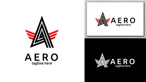 aero letter  logo logos graphics