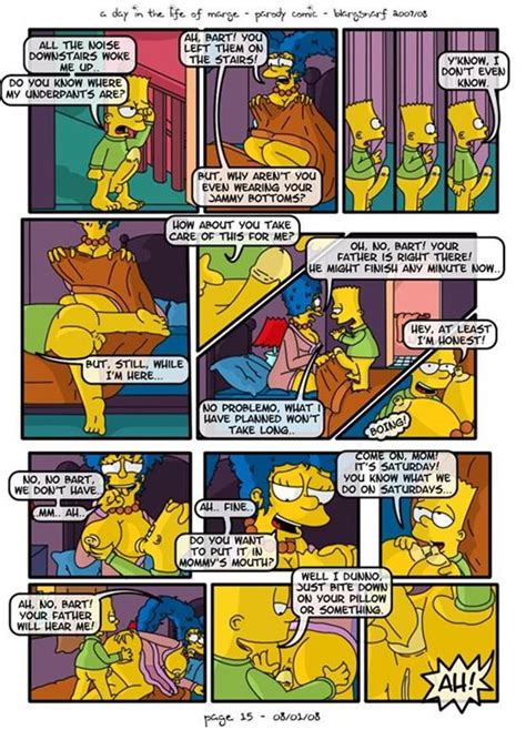 Rule 34 Bart Simpson Blargsnarf Comic Female Human Incest Male Marge