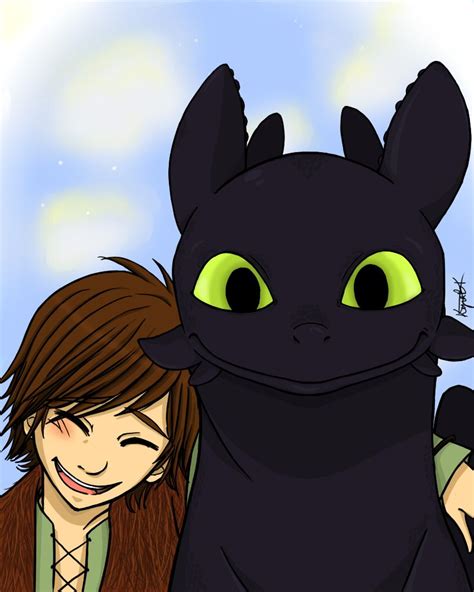 Hiccup And Toothless By Forkandspoon00 On Deviantart