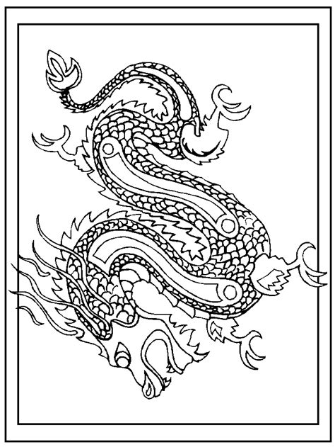 chinese dragon coloring page chinese  year asian crafts  kids