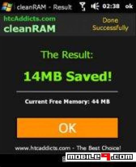 clean ram windows mobile  apps  freeware mobile
