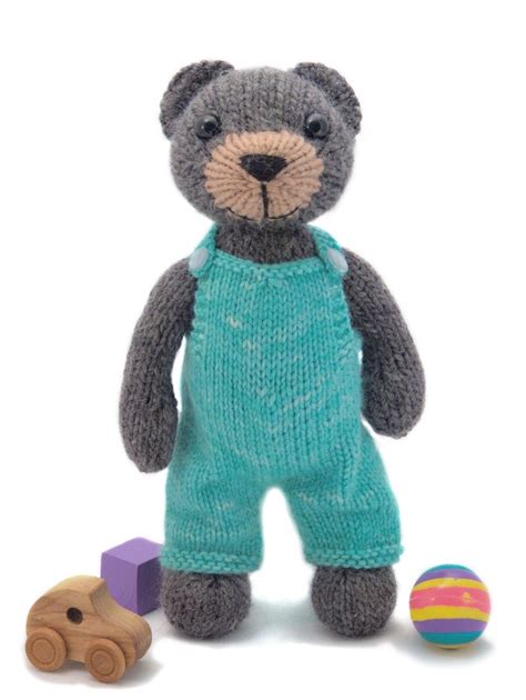 fuzzy thoughts big teddy update knitted teddy bear small teddy
