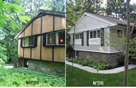 mobile home remodels       home exterior updated